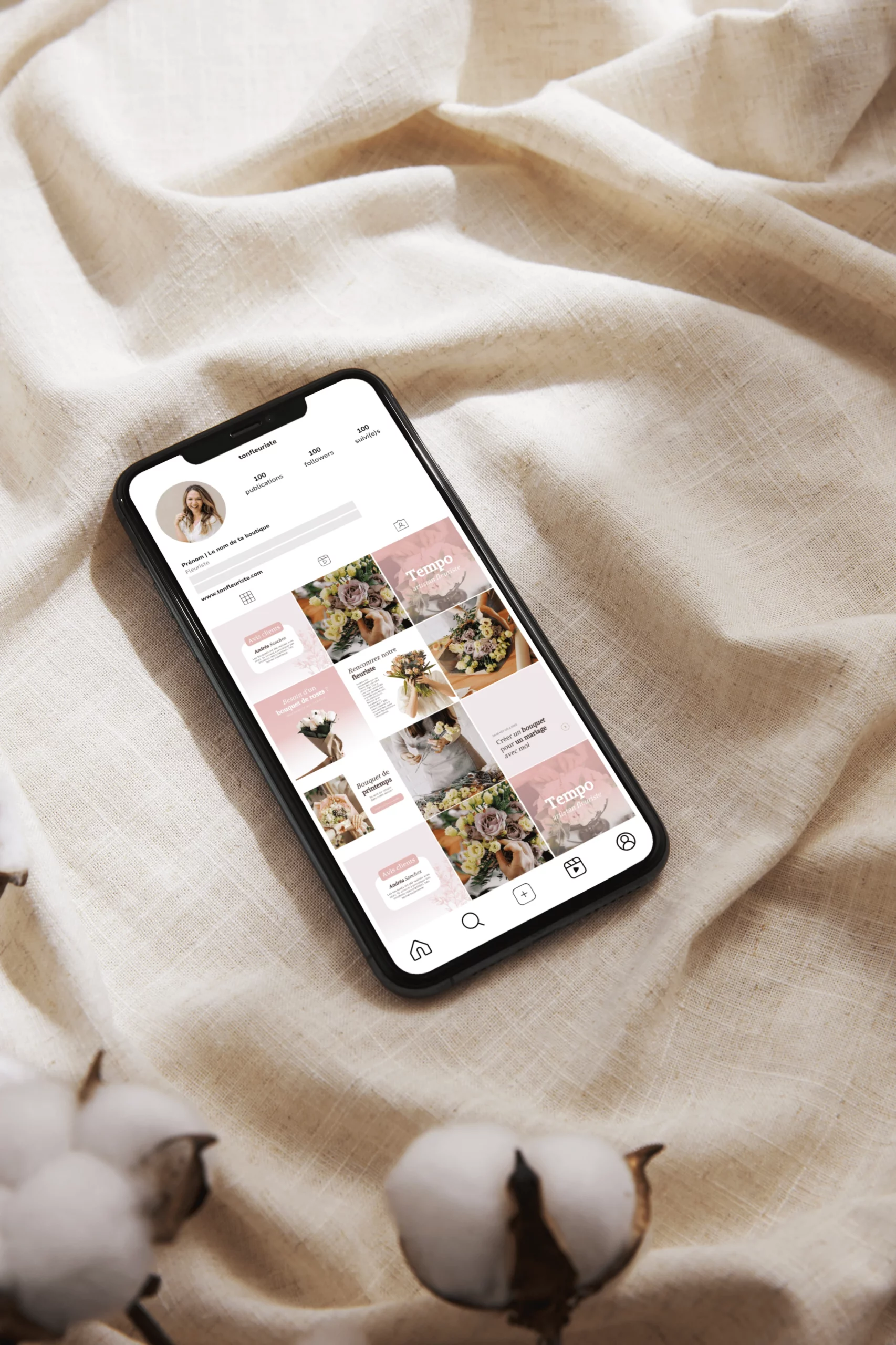 templates instagram fleuriste