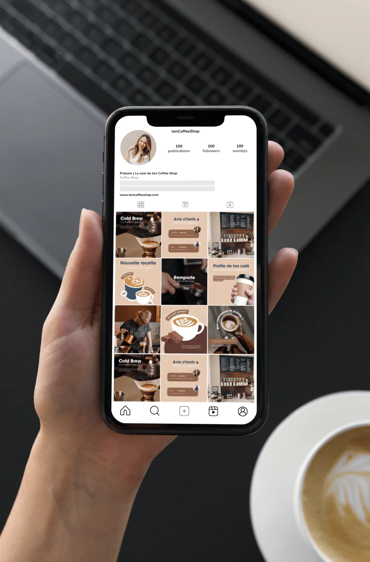 templates instagram coffee shop