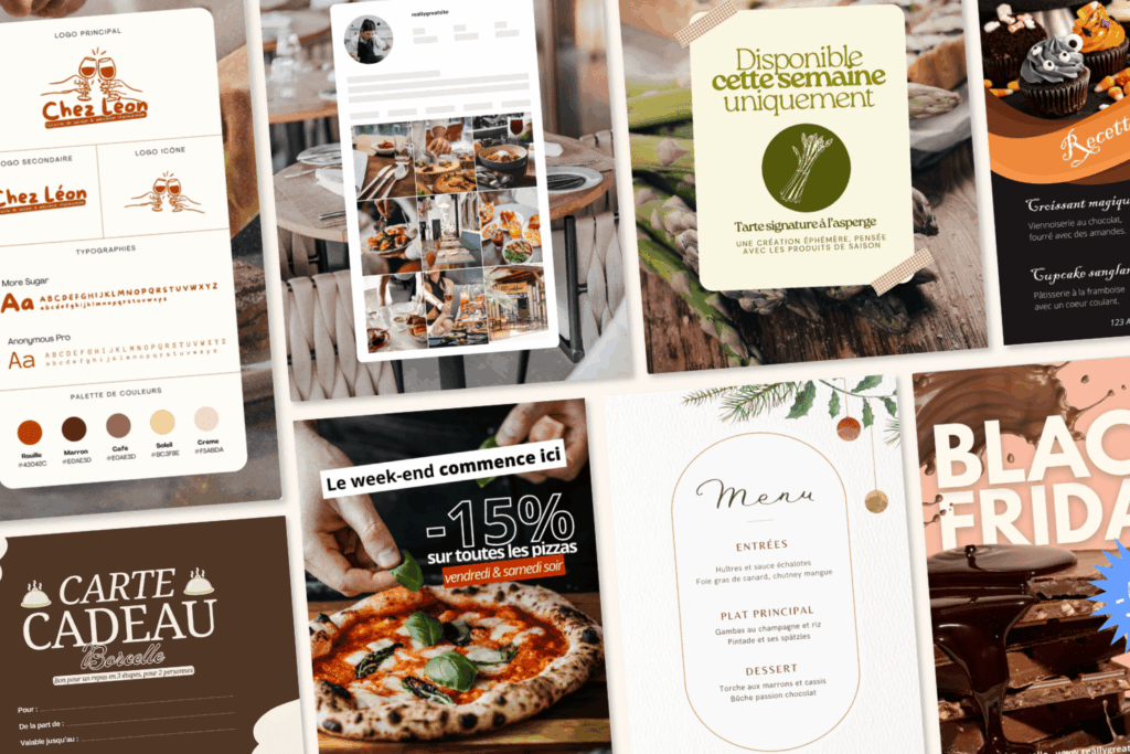 canva graphiste food